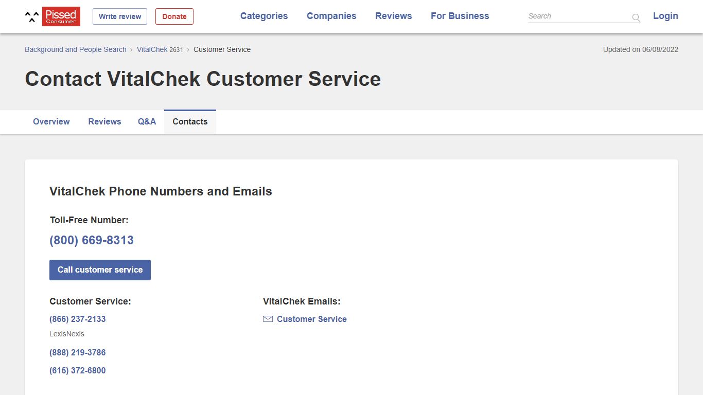 VitalChek Customer Service Phone Number (800) 669-8313, Email, Help Center